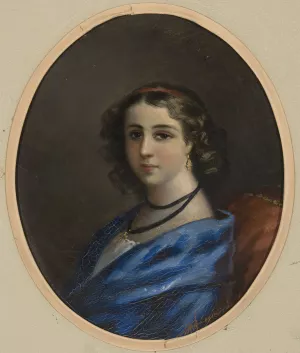 Portrait of a woman by Henryk Siemiradzki Oil Painting