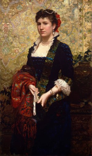 Princess Marie Lubomirska by Henryk Siemiradzki Oil Painting