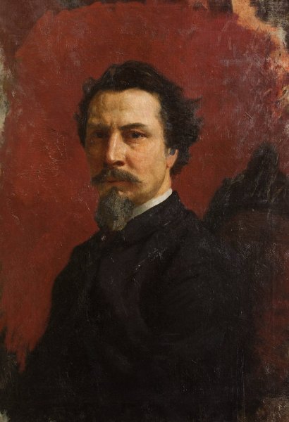 Self-Portrait  by Henryk Siemiradzki - Hand-Painted Oil Painting Reproduction