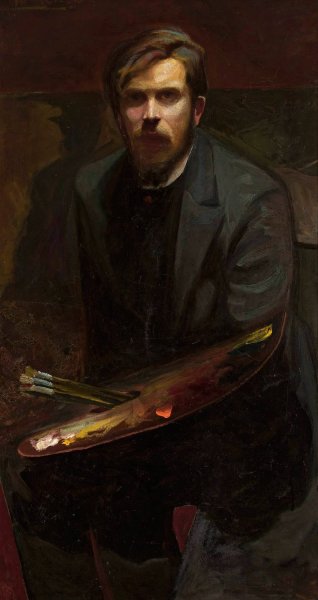 Self-portrait  by Henryk Szczyglinski - Hand-Painted Oil Painting Reproduction
