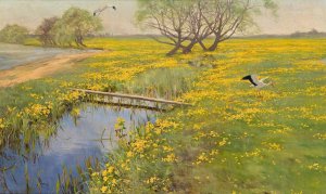 Springtime by Henryk Weyssenhoff Oil Painting