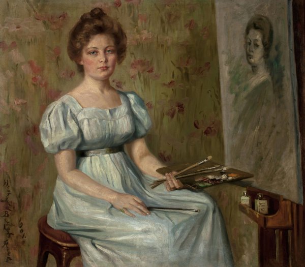 Main Product Photo of Self-portrait  Painting by Henryka Bezler-Czyzewska