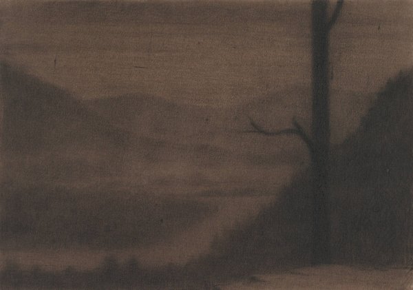 Main Product Photo of A Misty River Landscape  Painting by Herbert Crowley