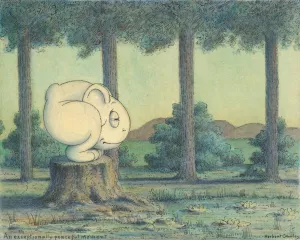 An Exceptionally Peaceful Moment by Herbert Crowley Oil Painting