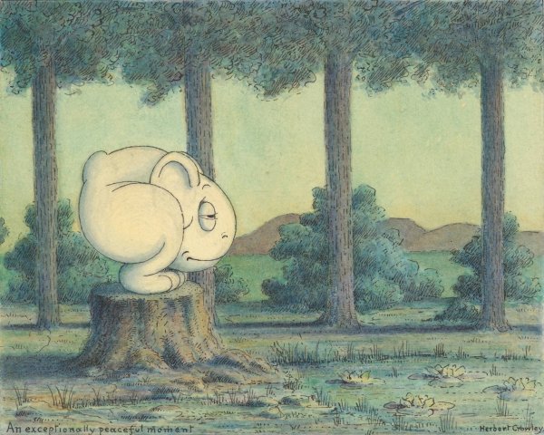 Main Product Photo of An Exceptionally Peaceful Moment  Painting by Herbert Crowley