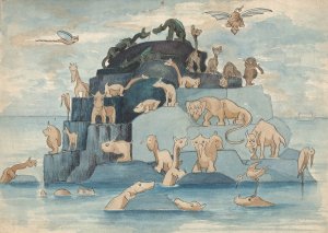 Fantastic Animals Left off the Ark by Herbert Crowley Oil Painting