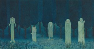 Five Ghouls by Herbert Crowley Oil Painting