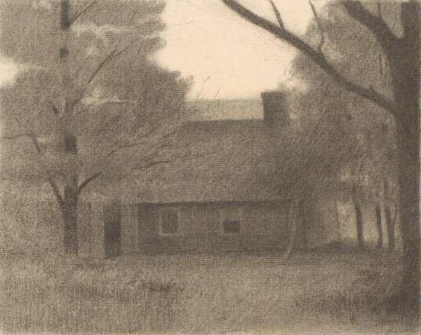 Main Product Photo of Landscape with a House  Painting by Herbert Crowley