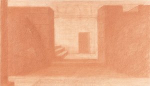 Low Buildings and Doorway by Herbert Crowley Oil Painting