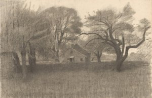 Rural Landscape by Herbert Crowley Oil Painting