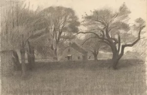 Rural Landscape by Herbert Crowley Oil Painting