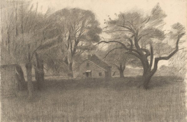 Rural Landscape  by Herbert Crowley - Hand-Painted Oil Painting Reproduction