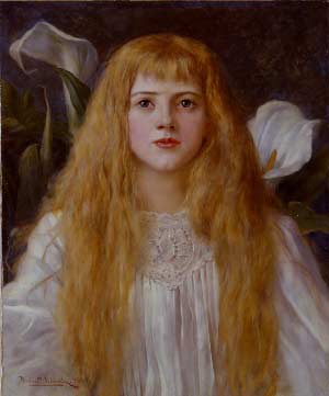 A Fair Beauty by Herbert Gustave Schmalz Oil Painting