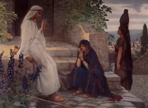 Home of Bethany by Herbert Gustave Schmalz - Oil Painting Reproduction