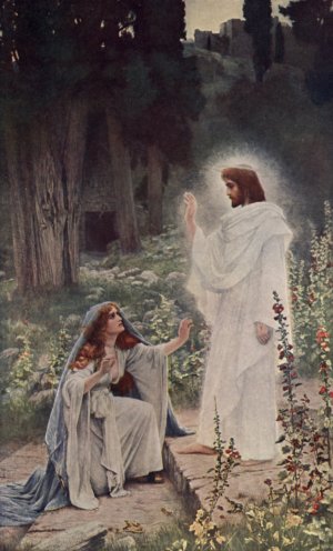 Rabboni Oil painting by Herbert Gustave Schmalz