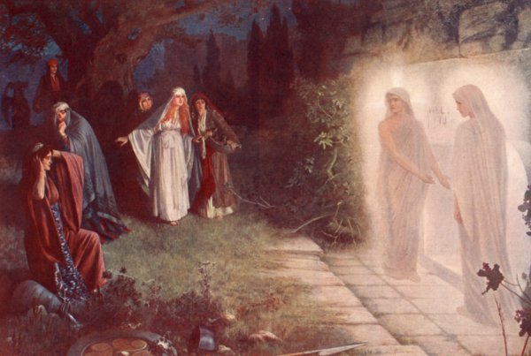 Resurrection - Morn by Herbert Gustave Schmalz - Hand-Painted Oil Painting Reproduction