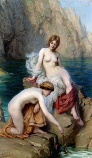 By Summer Seas by Herbert James Draper Oil Painting