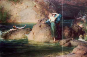 Halcyone painting by Herbert James Draper