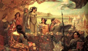Lancelot and Guinevere by Herbert James Draper Oil Painting