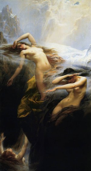 The Mists Of The Mountains by Herbert James Draper Oil Painting