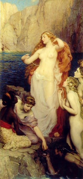Main Product Photo of The Pearls of Aphrodite Painting by Herbert James Draper