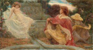 The Spirit Of The Fountain by Herbert James Draper Oil Painting