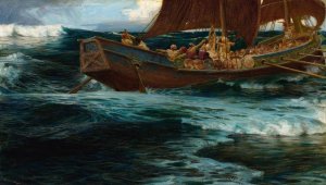 The Wrath Of The Sea God by Herbert James Draper Oil Painting