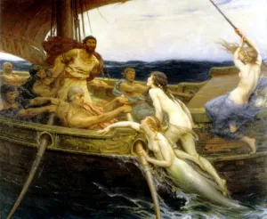 Ulysses and the Sirens Oil painting by Herbert James Draper