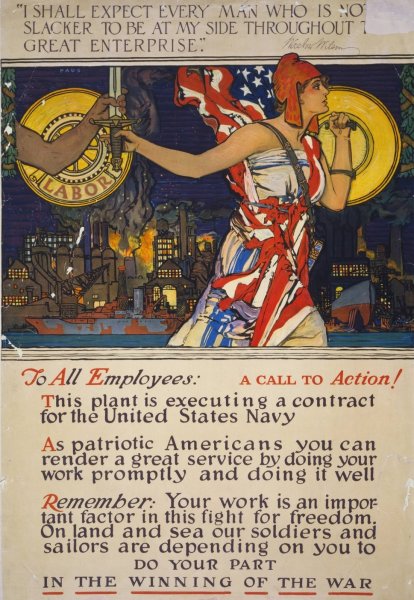 To all employees; a call to action!  by Herbert Paus - Hand-Painted Oil Painting Reproduction