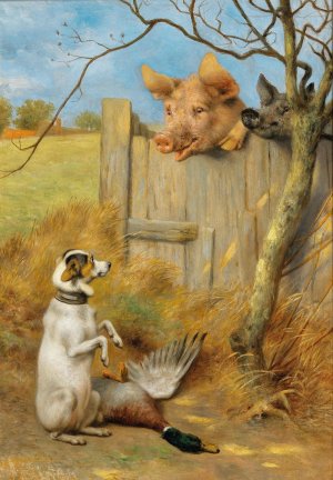 The Trial by Herbert William Weekes Oil Painting