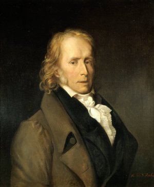 Portrait de Benjamin Constant by Hercule De Roche Oil Painting