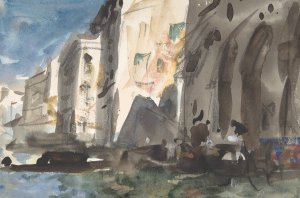 Bridge on the Grand Canal, Venice by Hercules Brabazon Brabazon Oil Painting