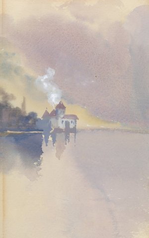 Chateau de Chillon by Hercules Brabazon Brabazon Oil Painting