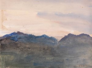 Evening Landscape by Hercules Brabazon Brabazon Oil Painting