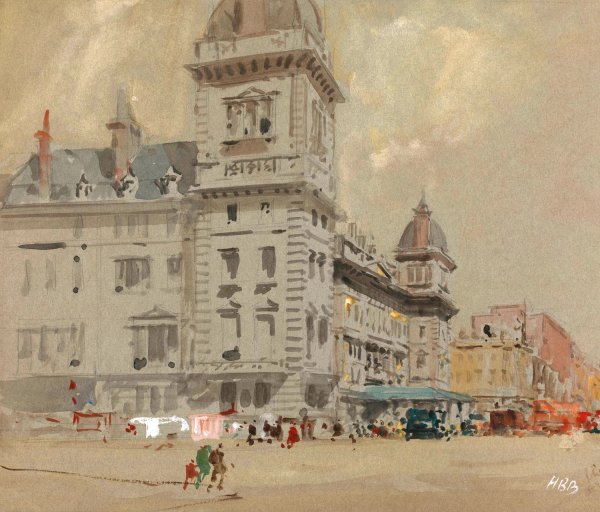 Main Product Photo of Paddington Station Painting by Hercules Brabazon Brabazon