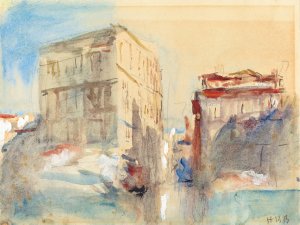 Palaces on the Grand Canal in Venice by Hercules Brabazon Brabazon Oil Painting