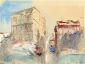 Palaces on the Grand Canal in Venice Oil painting by Hercules Brabazon Brabazon