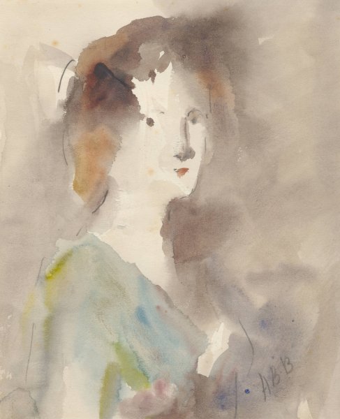 Main Product Photo of Portrait of a Woman Painting by Hercules Brabazon Brabazon