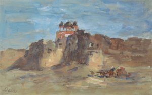 Red Fort, New Delhi by Hercules Brabazon Brabazon Oil Painting
