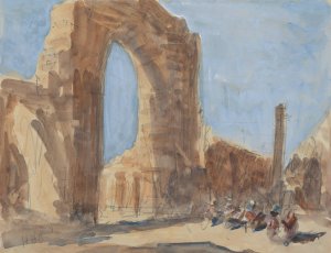 Red Fort, New Delhi by Hercules Brabazon Brabazon Oil Painting