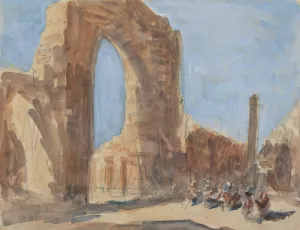 Red Fort, New Delhi by Hercules Brabazon Brabazon Oil Painting
