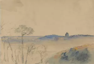 Rome from Monte Mario by Hercules Brabazon Brabazon Oil Painting