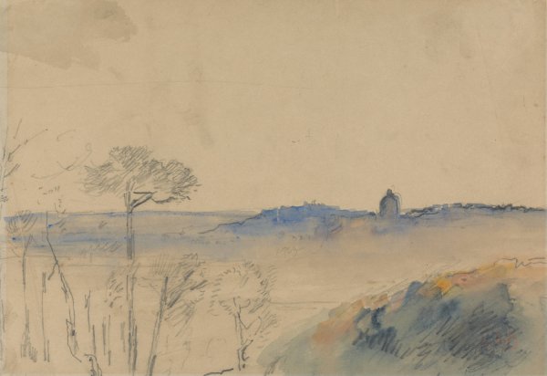 Main Product Photo of Rome from Monte Mario Painting by Hercules Brabazon Brabazon
