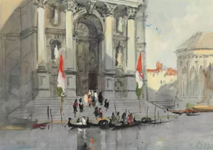 Santa Maria della Salute, Venice by Hercules Brabazon Brabazon Oil Painting