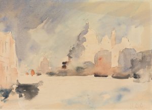 Santa Maria della Salute, Venice by Hercules Brabazon Brabazon Oil Painting