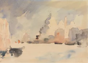 Santa Maria della Salute, Venice by Hercules Brabazon Brabazon Oil Painting
