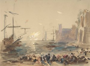Seascape by Hercules Brabazon Brabazon Oil Painting
