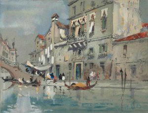 The House Of Tintoretto, Venice by Hercules Brabazon Brabazon Oil Painting