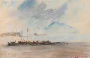 Vesuvius by Hercules Brabazon Brabazon Oil Painting