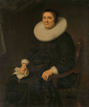Portrait of a woman by Hercules Sanders Oil Painting